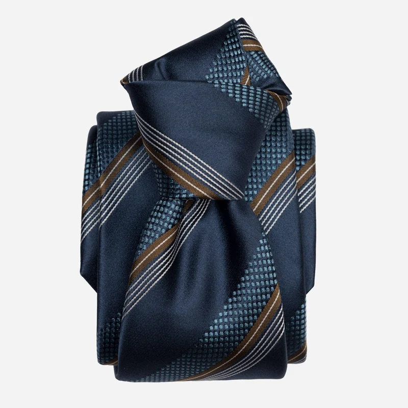 Corso - Silk Jacquard Tie - Petrol Blue
