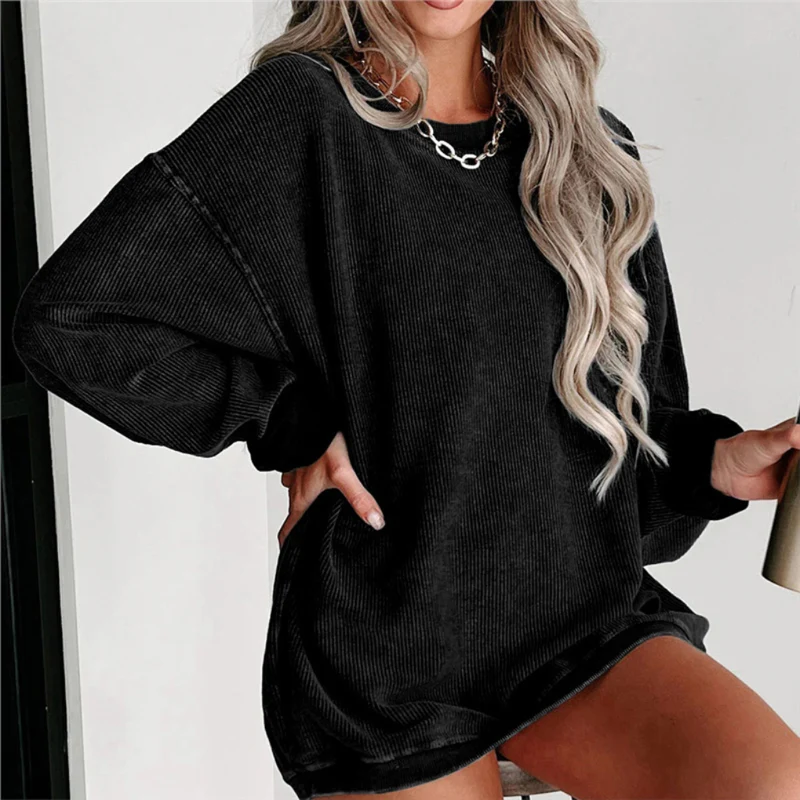Women's Oversized Round Neck Sweatshirt