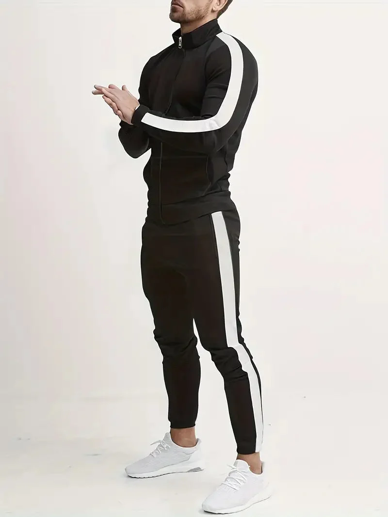 Men's Slim Fit Dynamic Active Tracksuit Set