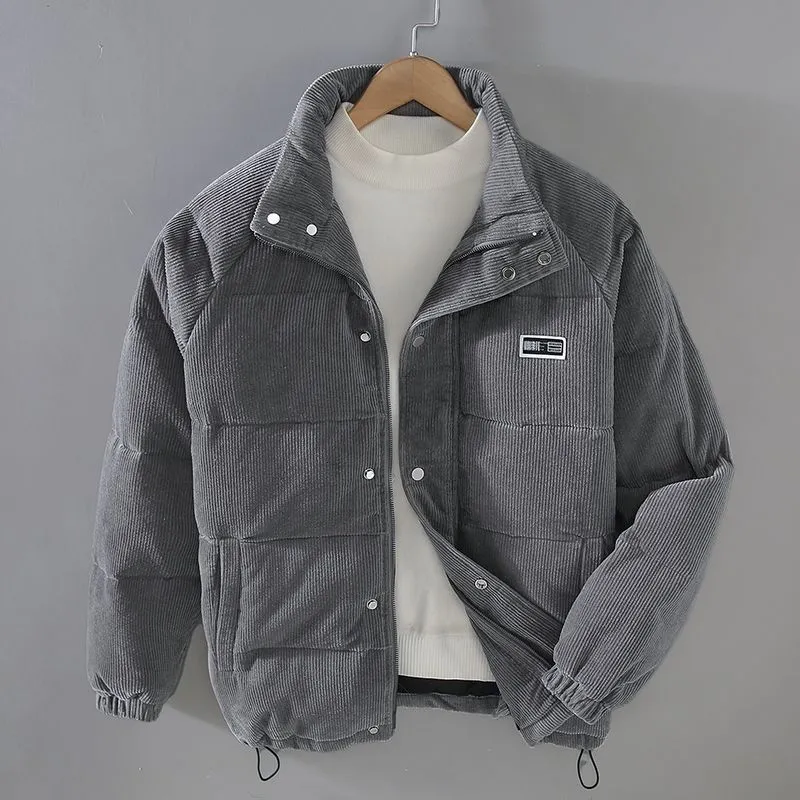 Men's Corduroy Jacket – Button-Up Design with Chest Pockets