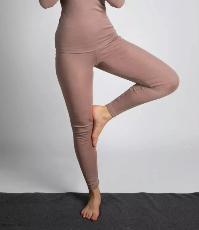ENGEL Wol zijde legging dames wollen ondergoed DUSTY ROSE