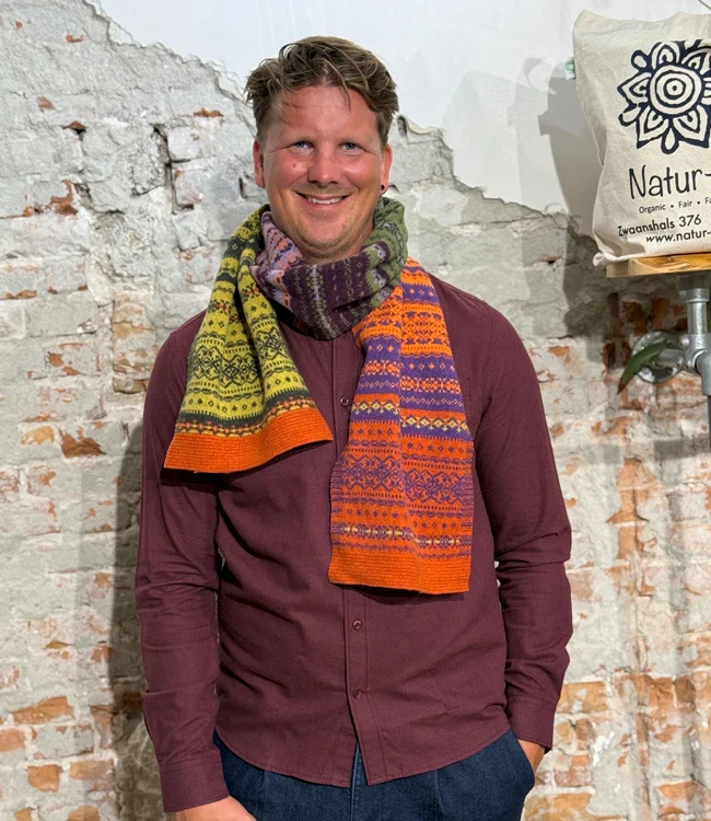 ERIBE Wollen sjaal shawl 100% merino ALLOA COPPERLAND