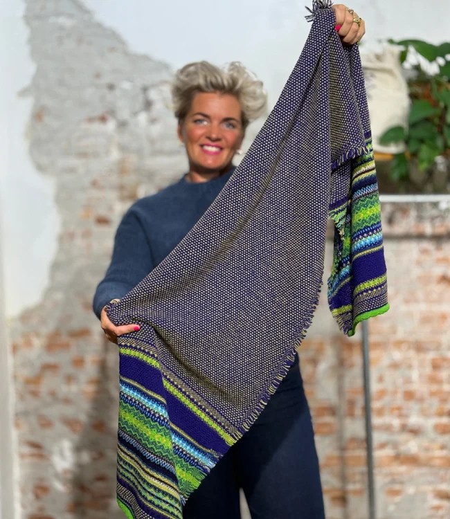ERIBE Wollen sjaal shawl 100% merino lamswol ALPINE SIRIUS