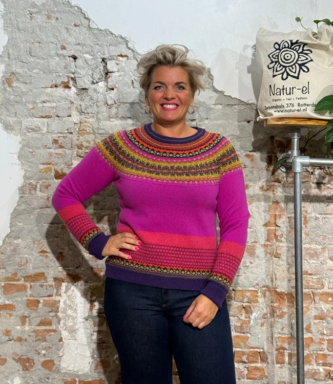 ERIBÉ merino wollen ALPINE TRUI met angora JAZZ