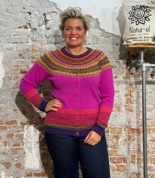 ERIBÉ merino wollen ALPINE VEST met angora JAZZ