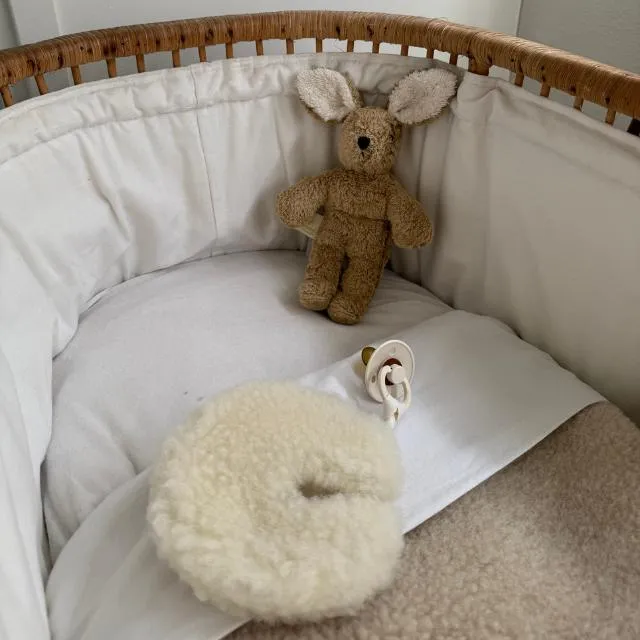 Kico label knuffeldoekje maan 100% merinowol naturel