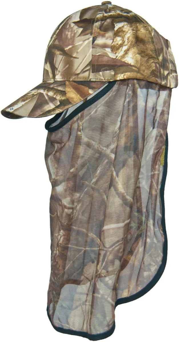 Skogen Camouflage Baseballcap met muggennet