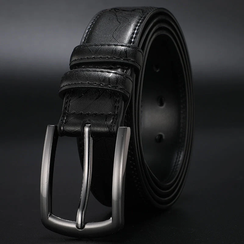 Heren Riem met Klassieke Pin Gesp – Stijlvol & Duurzaam