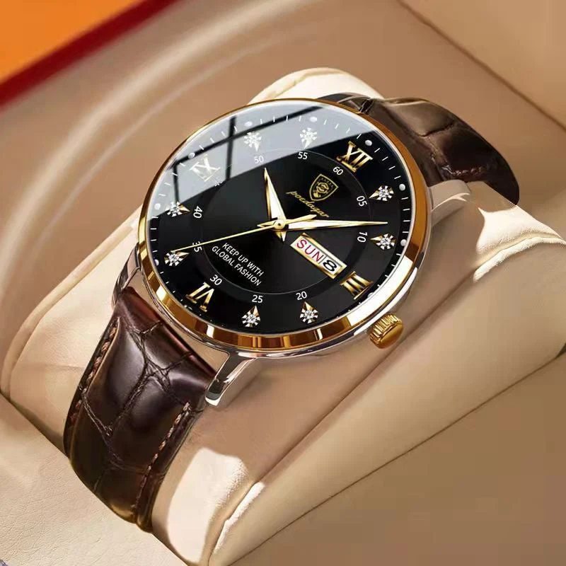 Heren Waterdicht Horloge - Luminous RVS met Glow-in-the-Dark Weergave