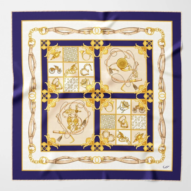Vittoria - Silk Foulard - Blue