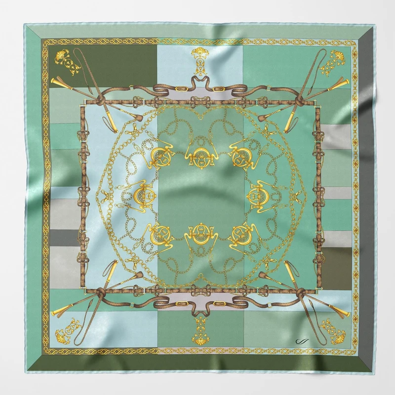 Gabriella - Silk Foulard - Laurel