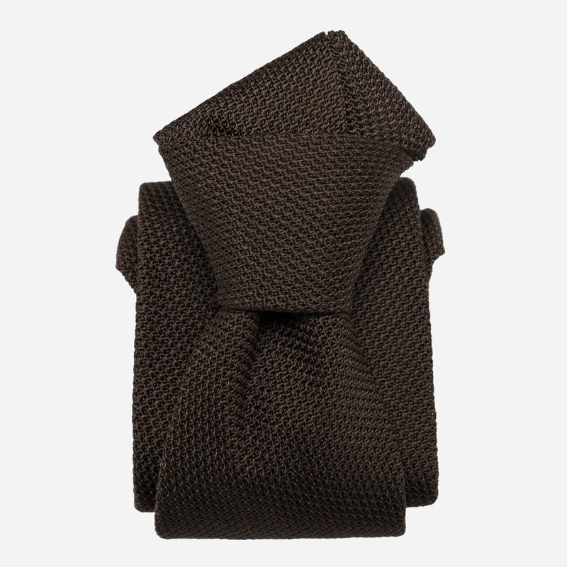 Mocha - Brown Silk Grenadine Tie
