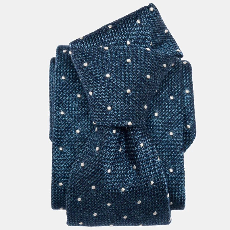 Mattei - Silk Grenadine Tie - Blue