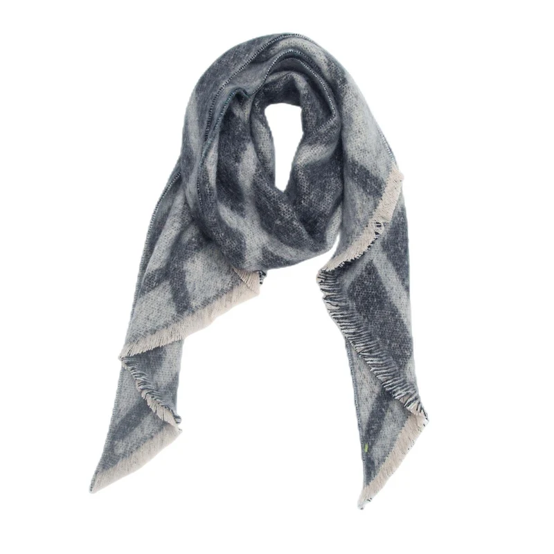 Wintersjaal grijs
