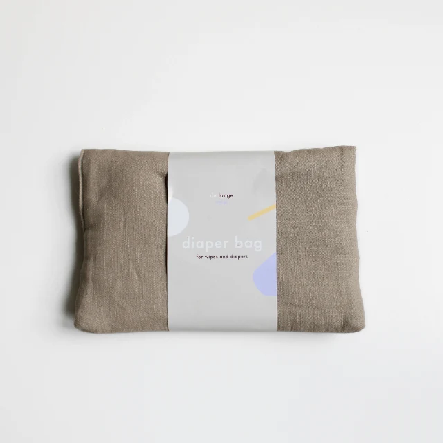 Linnen luier-etui taupe