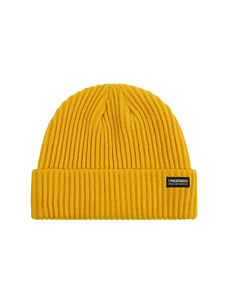 Royal Rib Beanie | Yellow