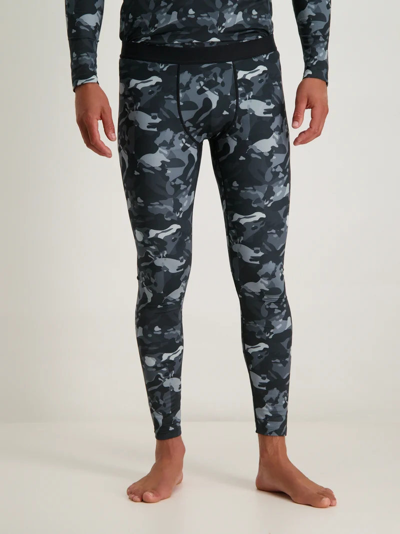 Men Thermo Pant Camo | Black