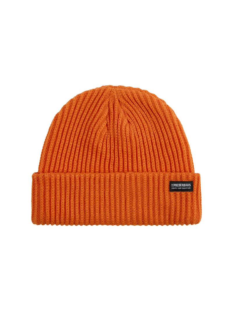 Royal Rib Beanie | Orange
