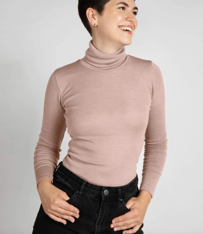 ENGEL Wol zijde COLTRUI dames DUSTY ROSE biologische wol