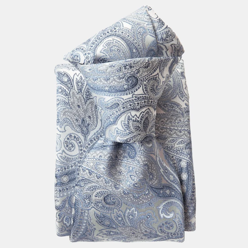 Montecarlo - Silk Jacquard Tie - Blue
