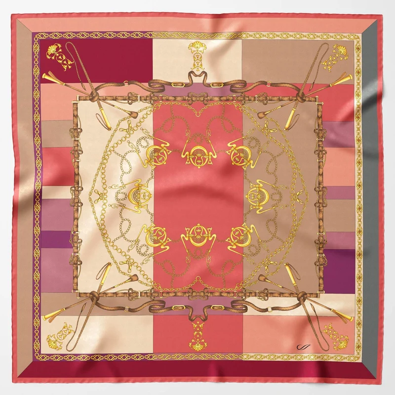 Gabriella - Silk Foulard - Rosewood
