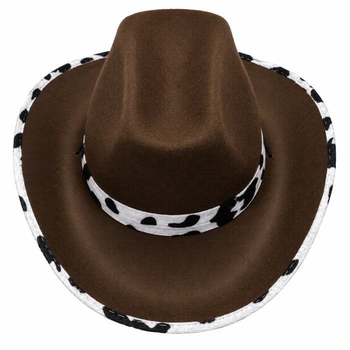 Cowboyhoed bruin koe
