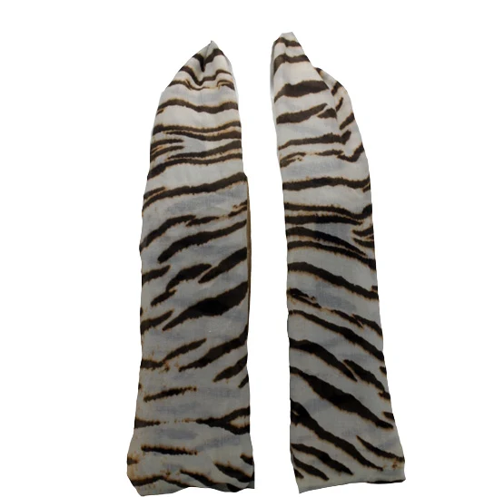 Tijger print sjaal bruin