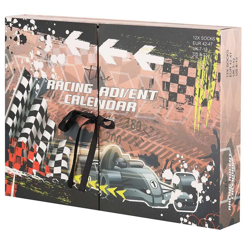Morethansocks - Adventskalender - Heren - 12-Paar - Racing