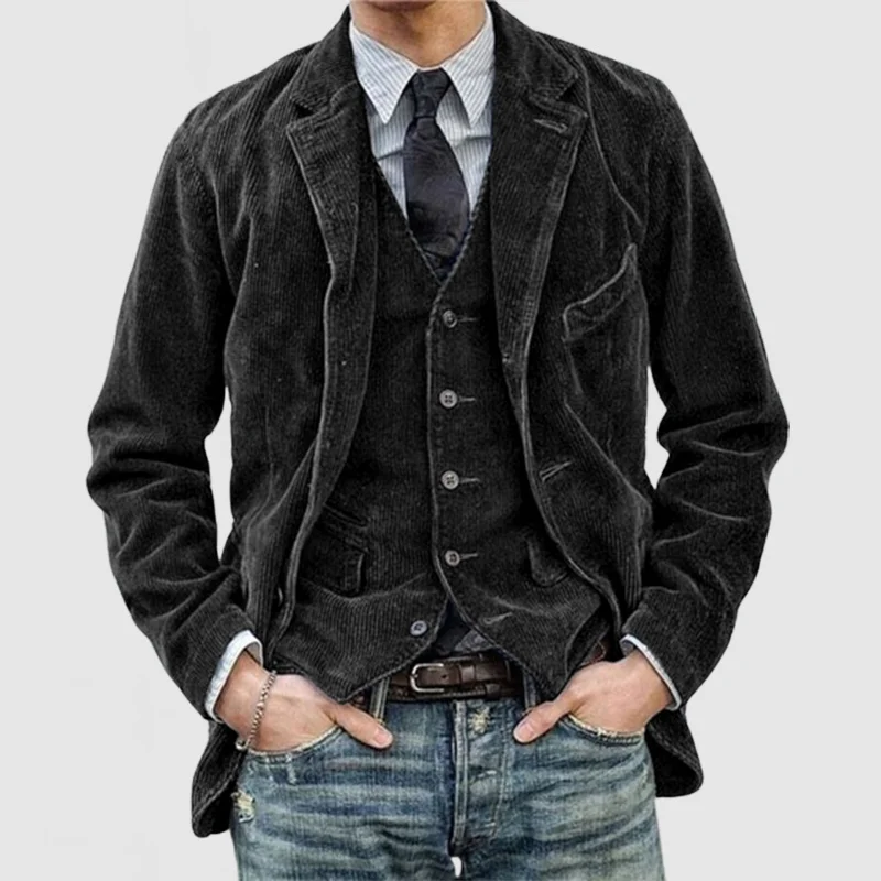 Bernard | Men's Premium Leather Jacket and Vest