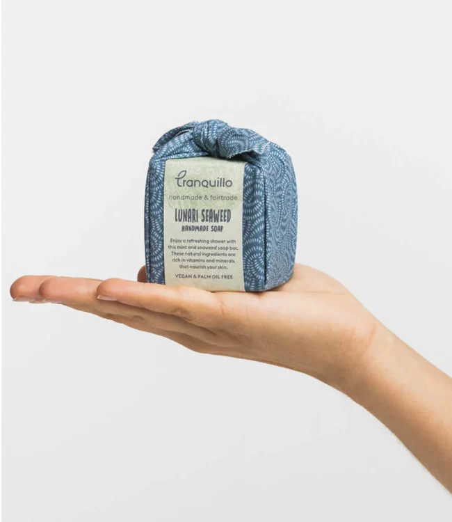 TRANQUILLO blok zeep SEAWEED 120 gr ZERO WASTE