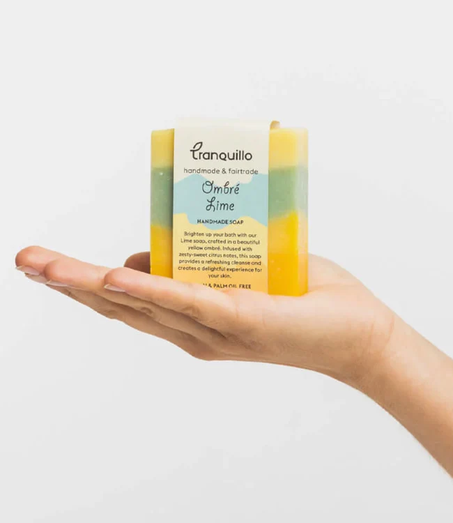 TRANQUILLO zeep OMBRE LIME 100 gr ZERO WASTE