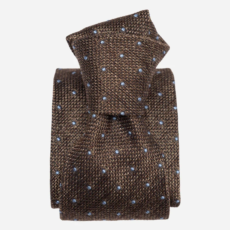 Mattei - Silk Grenadine Tie - Brown