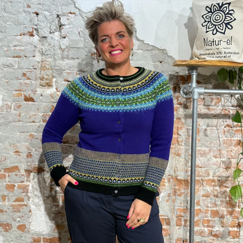 ERIBÉ merino wollen ALPINE VEST met angora SIRIUS