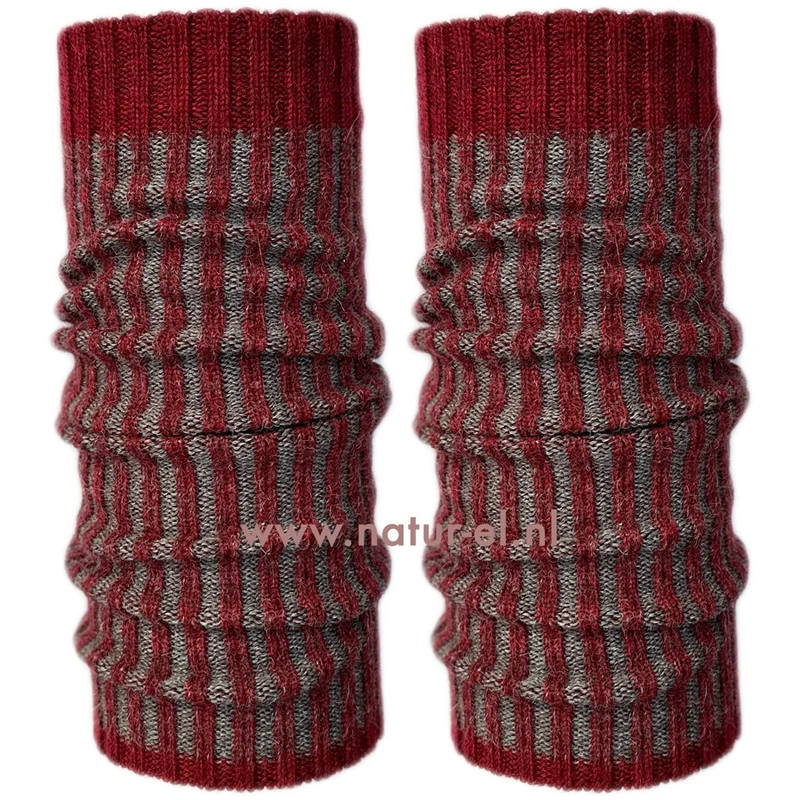 DE COLORES 100% baby alpaca BEENWARMERS TWO TONE rood 47