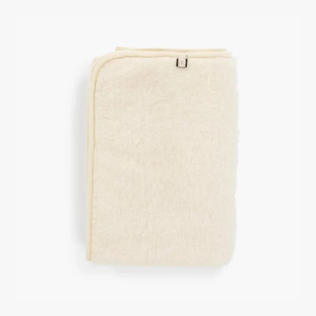 Kico label 100% merino wollen deken naturel