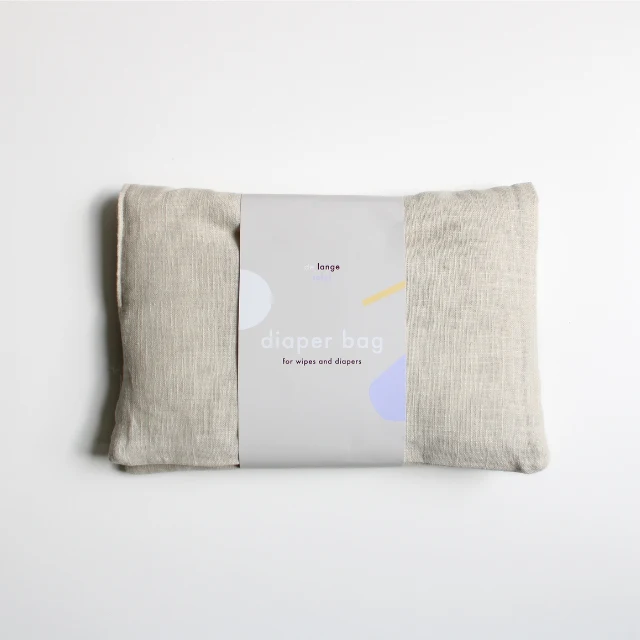 Linnen luier-etui beige