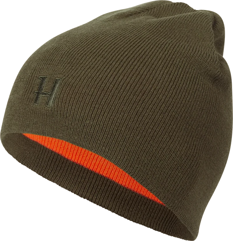 Härkila Reversible Beanie, willow green/orange