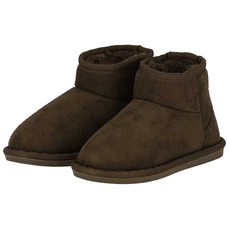Morethansocks - Kinder pantoffels - Suede - Army