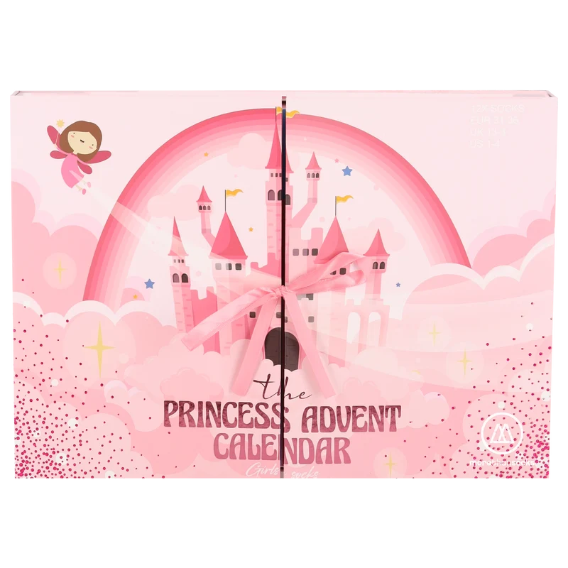 Morethansocks - Kerst advent kalender - Meisjes - 12-Paar - Prinses