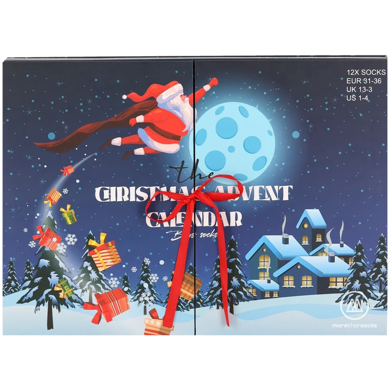 Morethansocks - Kerst advent kalender - Jongens - 12-Paar