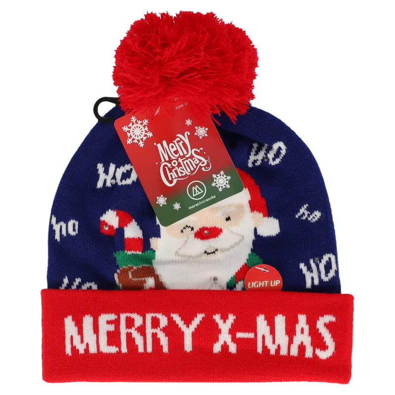 Morethansocks - Kerst muts - Kids - Met lichtjes