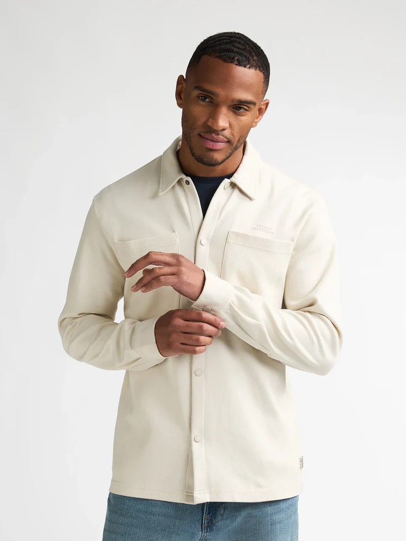 Overshirt van sweatstof Camino