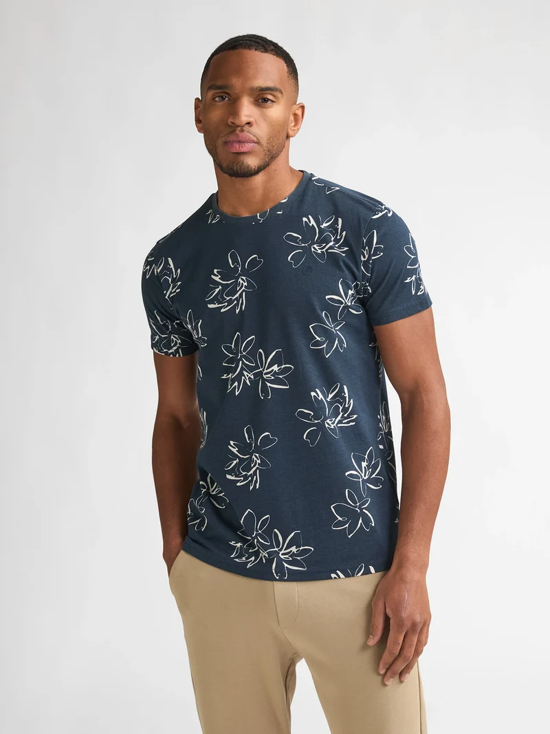 T-shirt met all-over print Grafito