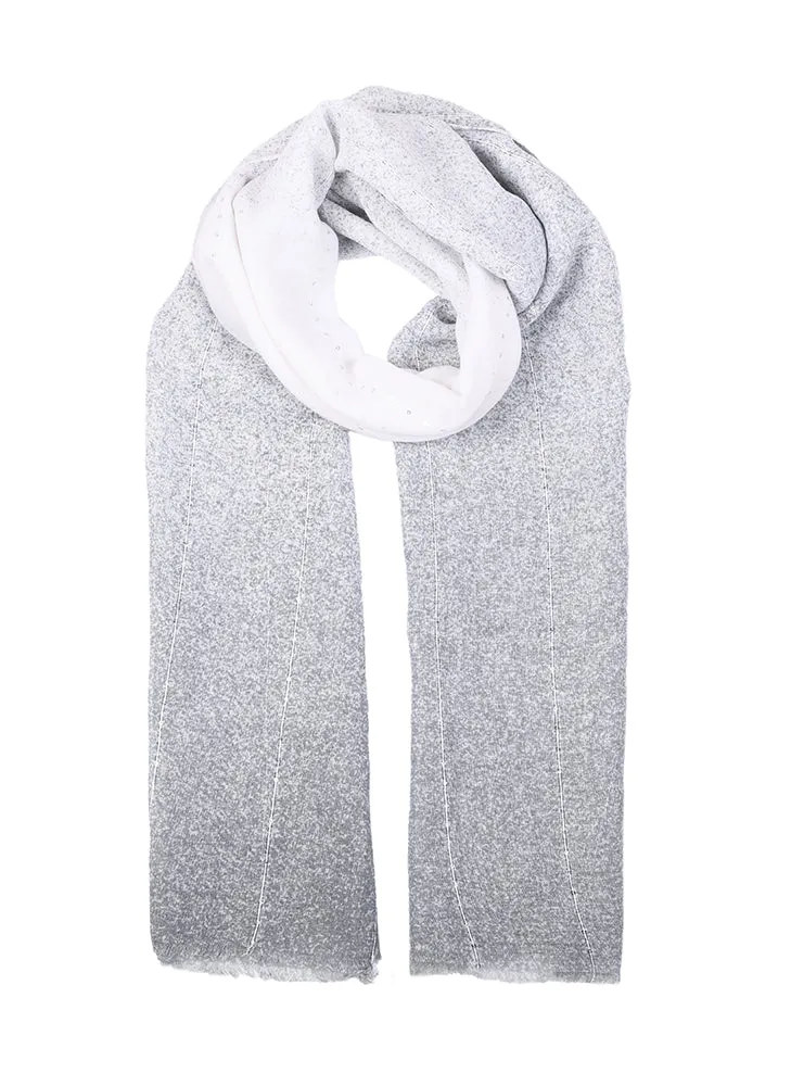 Vrouwen Ombre Lightwiight Scarf met Sequin Stripes