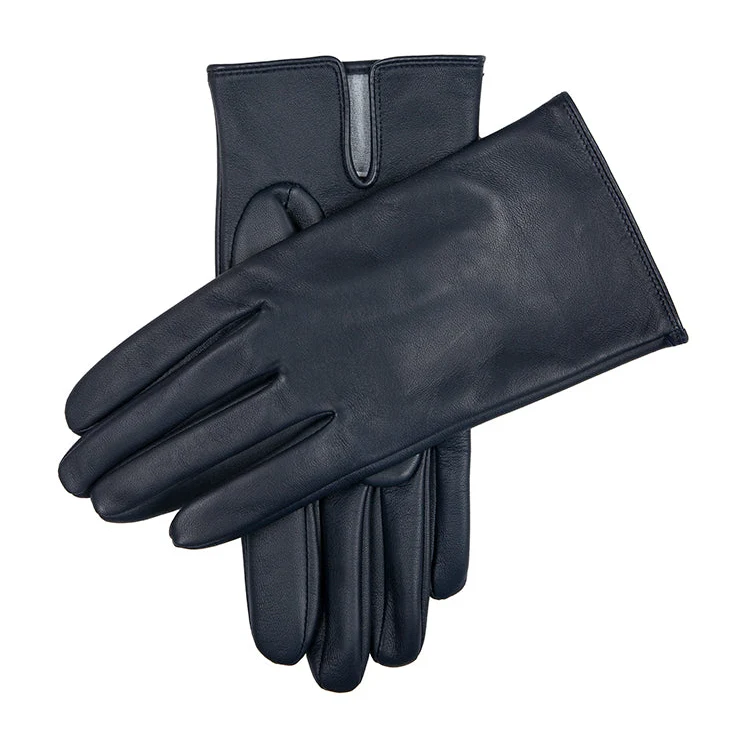 Mannen Heritage Touchscreen Silk-Lined Leather Gloves