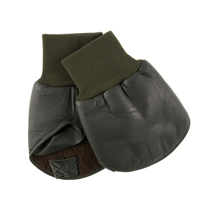 Gevoerde leren schiethandschoenen voor heren