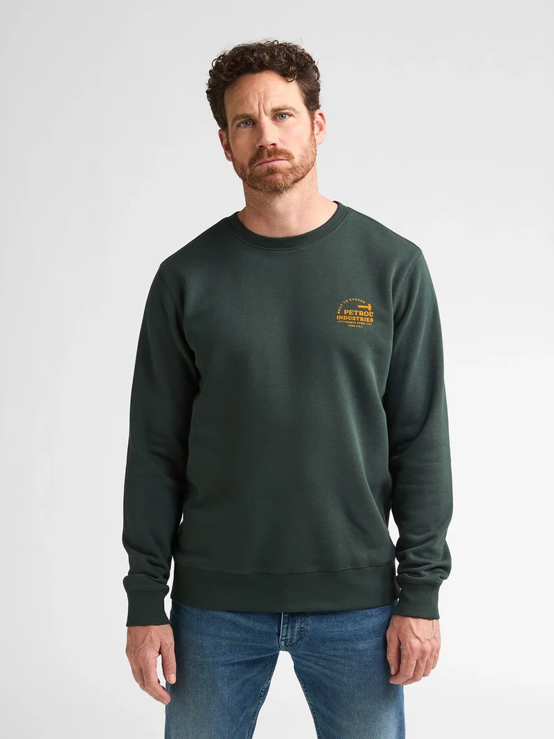 Sweatshirt met print en ronde hals Varick