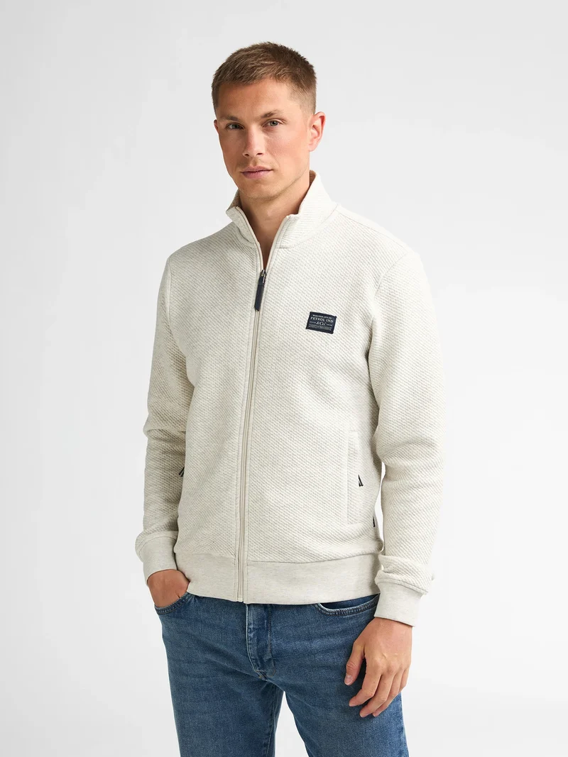 Sweater met rits bij de kraag steelcrest