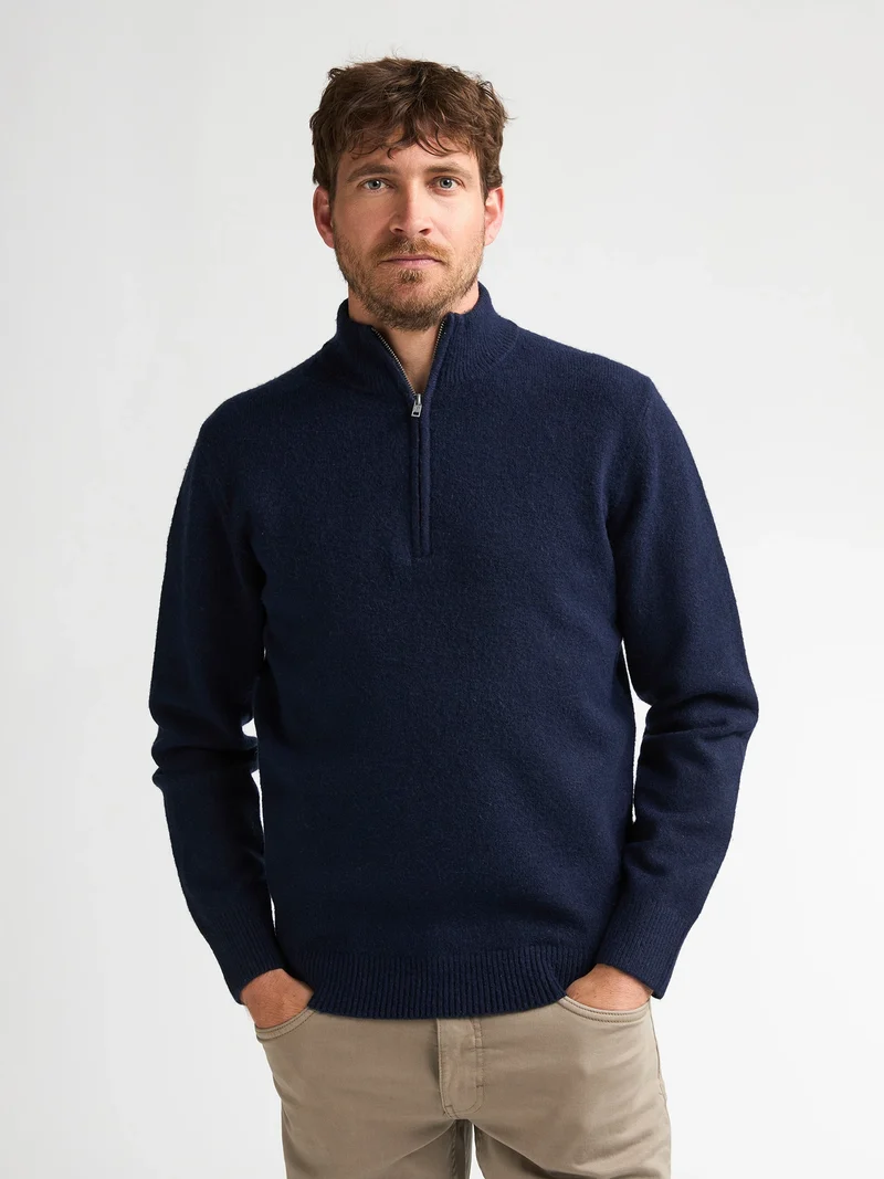 Fijngebreide quarter-zip trui Farren