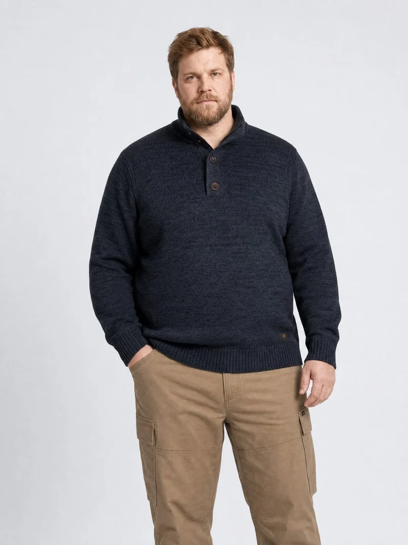Plus Size gemêleerde trui steelbridge